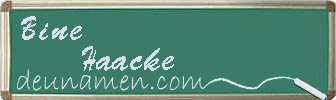 Bine Haacke Visitenkarte